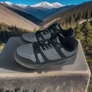 Ecko UNLTD 2 Black/Gray Leather Skateboard‎ Shoes baby size 2 Kids BMX Bike Shoe